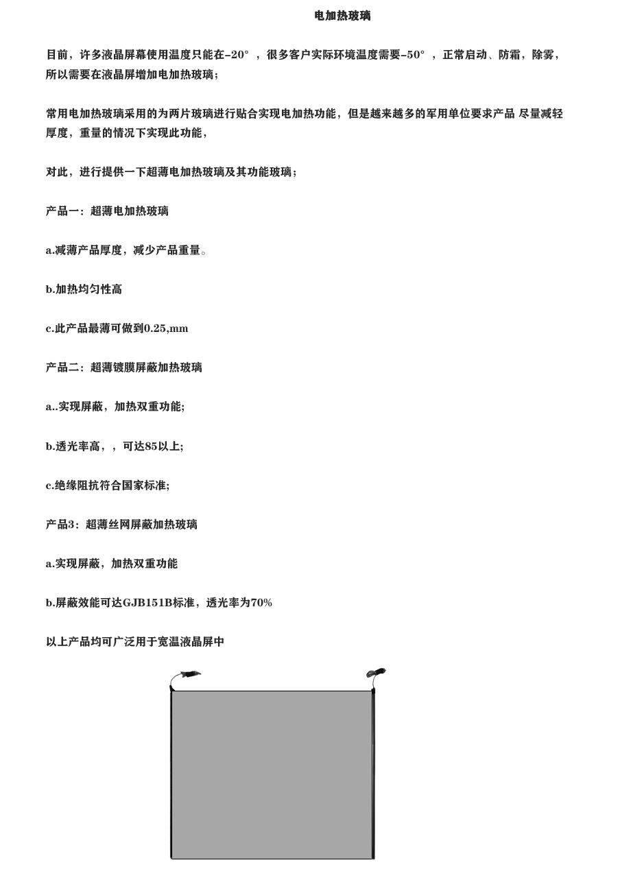 加热玻璃